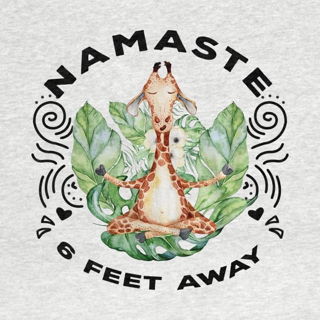 NAMASTE FEET AWAY GIRAFFE by BonnyNowak